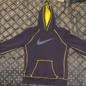 Nike Therma-Fit Yellow and Purple Hoodie